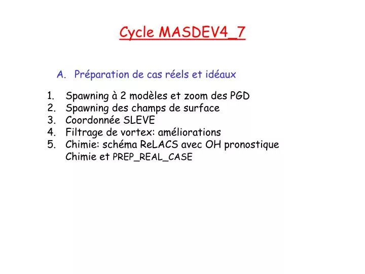 cycle masdev4 7