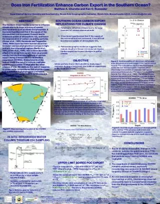 Does Iron Fertilization Enhance Carbon Export in the Southern Ocean?