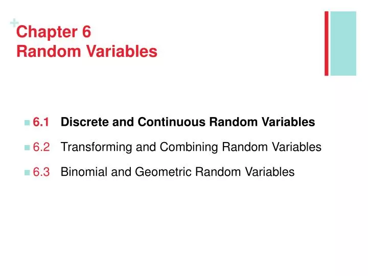 chapter 6 random variables