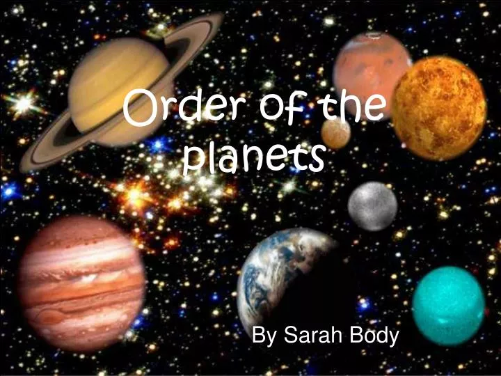 order of the planets