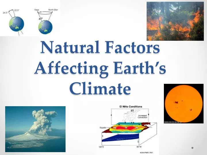 natural factors affecting earth s climate