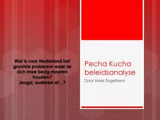 pecha kucha beleidsanalyse
