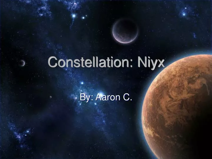 constellation niyx