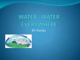WATER , WATER EVERYWHERE
