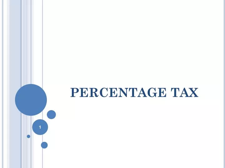 percentage tax