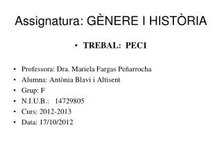 assignatura g nere i hist ria