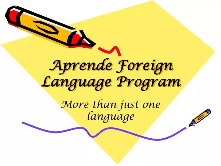 aprende foreign language program