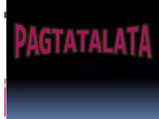pagtatalata