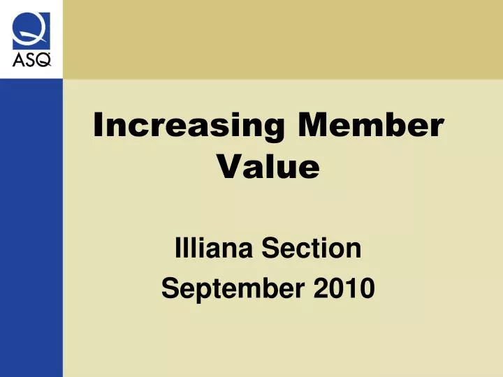 increasing member value