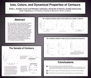 Ices, Colors, and Dynamical Properties of Centaurs