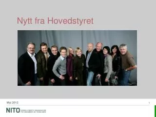 nytt fra hovedstyret