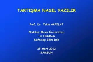 tarti ma nasil yazilir