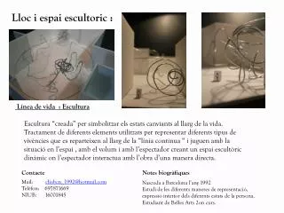 lloc i espai escultoric