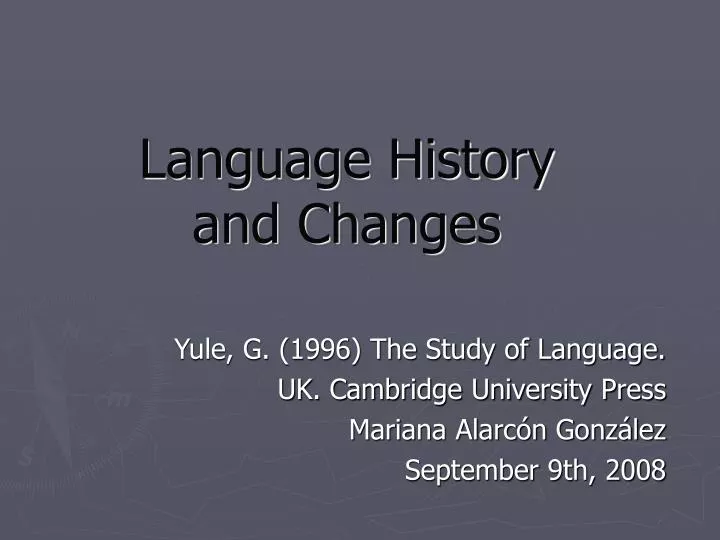 language history and changes