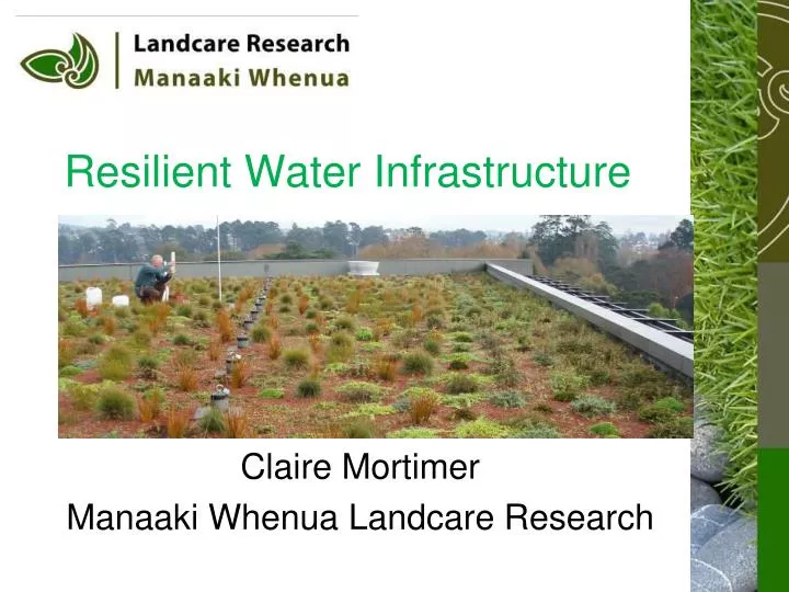 resilient water infrastructure