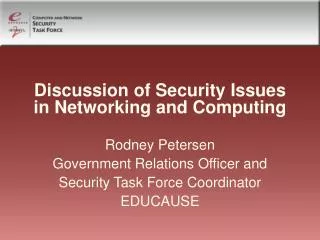Discussion of Security Issues in Networking and Computing
