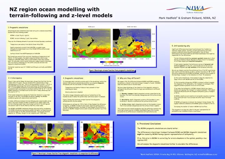 nz region ocean modelling with terrain following and z level models