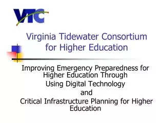 Virginia Tidewater Consortium for Higher Education