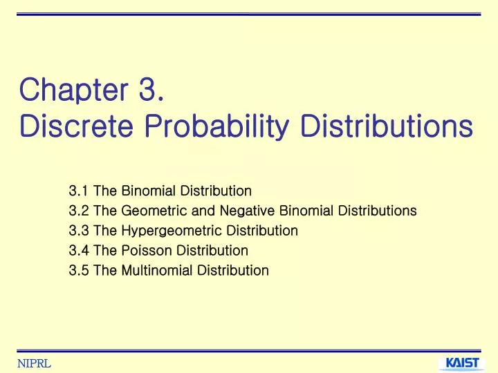 chapter 3 discrete probability distributions