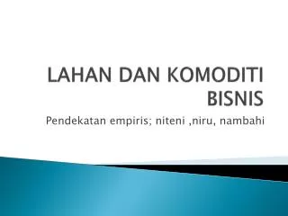 PPT - LAND CLEARING DAN PERSIAPAN LAHAN TANAMAN SAWIT PowerPoint ...