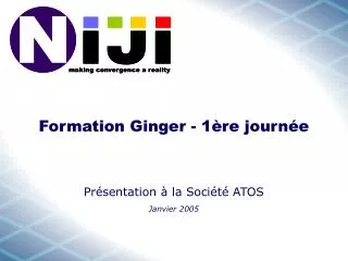 formation ginger 1 re journ e