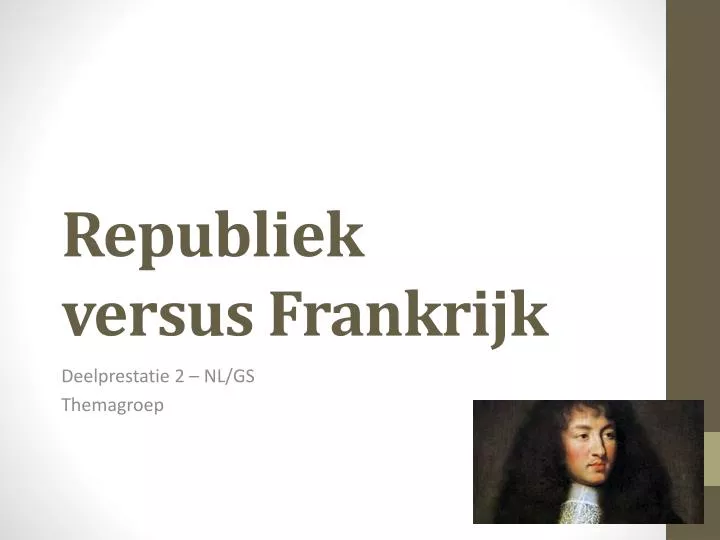 republiek versus frankrijk