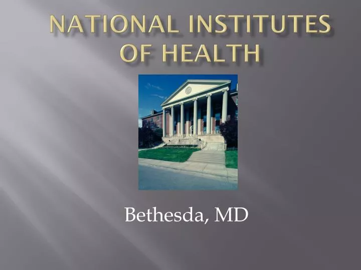national institutes of health