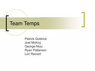 Team Temps