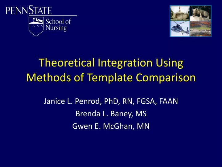 theoretical integration using methods of template comparison
