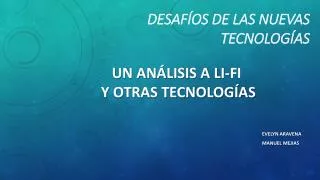 desaf os de las nuevas tecnolog as