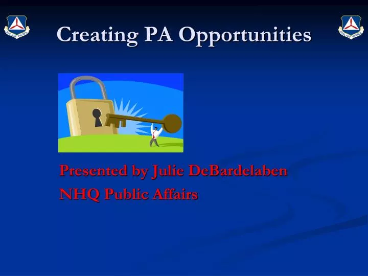 creating pa opportunities