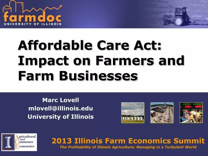affordable care act impact on farmers and farm businesses