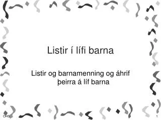 listir l fi barna
