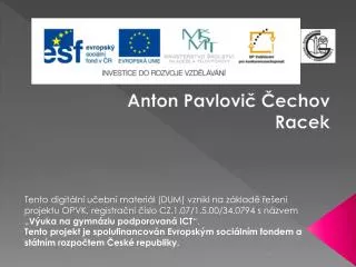 anton pavlovi echov racek