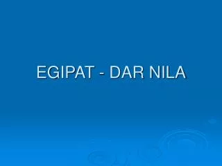 egipat dar nila
