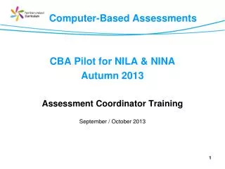 Computer-Based Assessments
