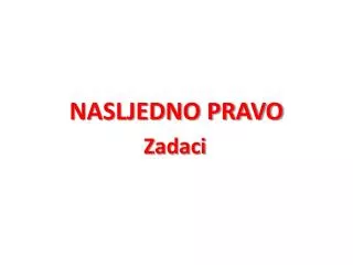 nasljedno pravo