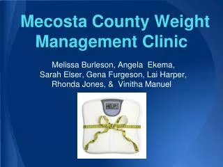 Mecosta County Weight Management Clinic