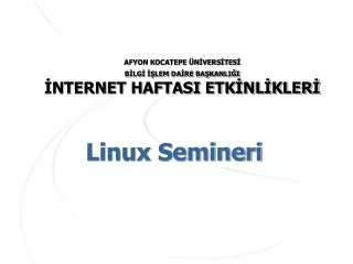 linux semineri