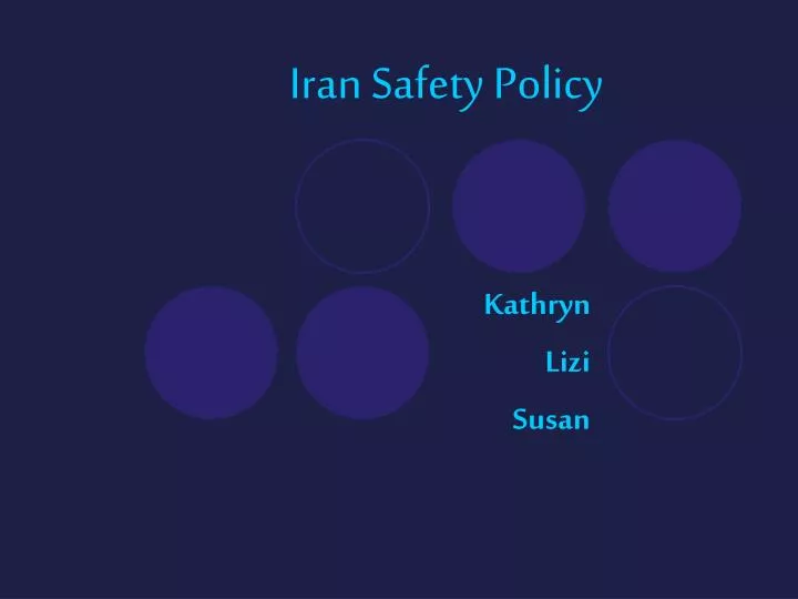 iran safety policy