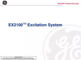 EX2100 TM Excitation System