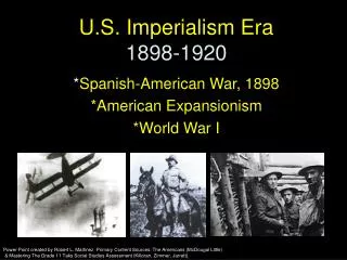 U.S. Imperialism Era 1898-1920