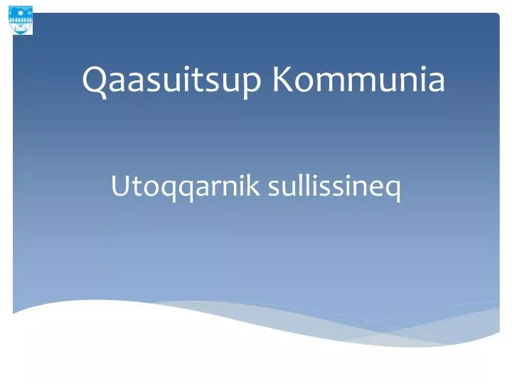 qaasuitsup k ommunia