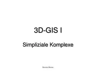 3d gis i