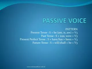 passive voice
