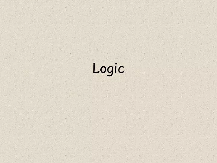 logic