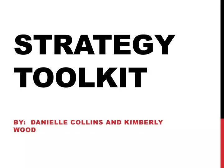 strategy toolkit