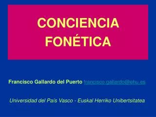 conciencia fon tica