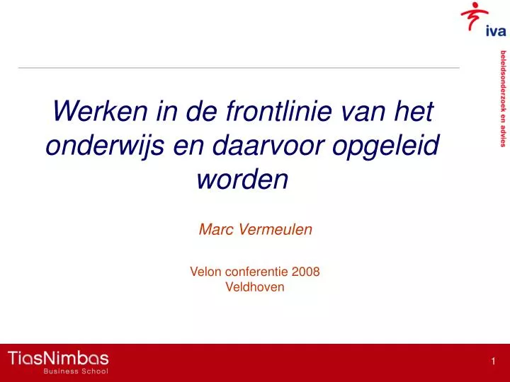 marc vermeulen velon conferentie 2008 veldhoven