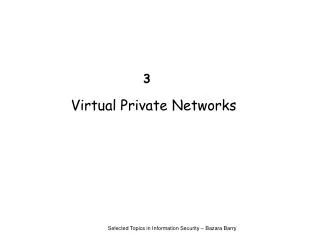 Virtual Private Networks